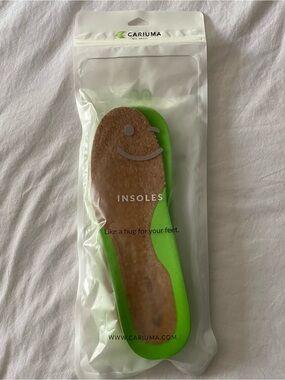 NWT Cariuma Insoles W 7.5 M 6 Mamona Oil Cork Bio-Foam Removable Comfy Hug Feet